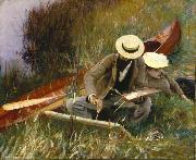 John Singer Sargent An Out of Doors Study oil painting on canvas